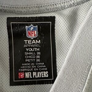 NFL Seahawks Youth Jersey in White and Blue